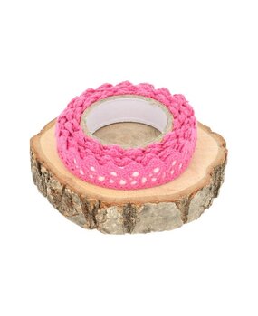 Make by Me! Tape Zelfklevend Kant 2 m Donkerroze (TP.730) Make by Me! Tape Zelfklevend Kant 2 m Donkerroze (TP.730)