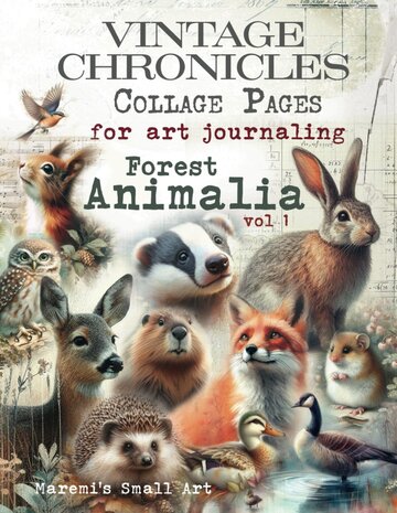 Maremi's Small Art Forest Animalia Vol 1 Collage Pages Book Maremi's Small Art Forest Animalia Vol 1 Collage Pages Book