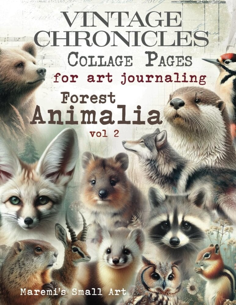 Maremi's Small Art Forest Animalia Vol 2 Collage Pages Book Maremi's Small Art Forest Animalia Vol 2 Collage Pages Book