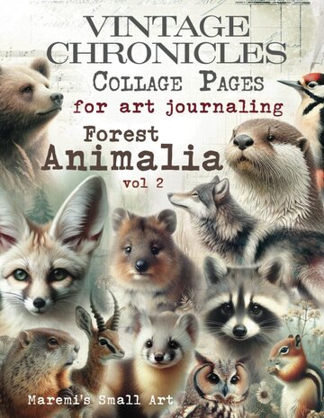 Maremi's Small Art Forest Animalia Vol 2 Collage Pages Book Maremi's Small Art Forest Animalia Vol 2 Collage Pages Book