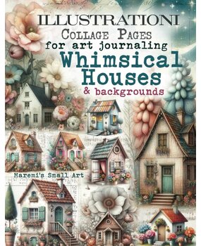 Maremi's Small Art Whimsical Houses & Backgrounds Collage Pages Book Maremi's Small Art Whimsical Houses & Backgrounds Collage Pages Book