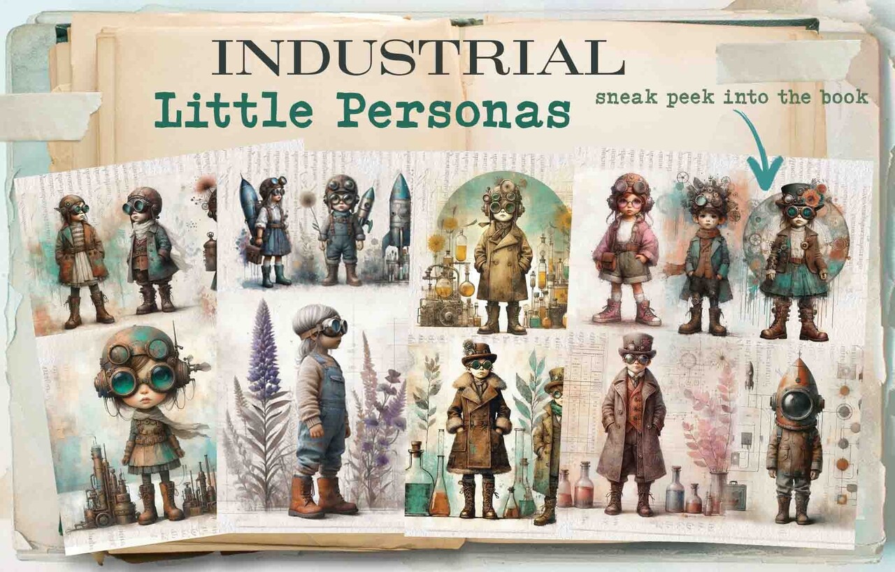 Maremi's Small Art Little Personas Collage Ephemera Book Maremi's Small Art Little Personas Collage Ephemera Book