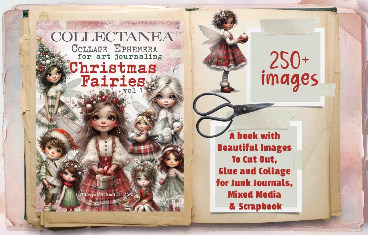 Maremi's Small Art Christmas Fairies Vol 1 Collage Ephemera Book Maremi's Small Art Christmas Fairies Vol 1 Collage Ephemera Book