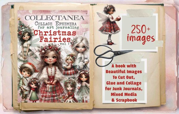 Maremi's Small Art Christmas Fairies Vol 1 Collage Ephemera Book Maremi's Small Art Christmas Fairies Vol 1 Collage Ephemera Book