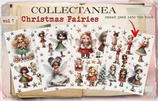 Maremi's Small Art Christmas Fairies Vol 1 Collage Ephemera Book Maremi's Small Art Christmas Fairies Vol 1 Collage Ephemera Book