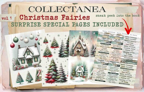 Maremi's Small Art Christmas Fairies Vol 1 Collage Ephemera Book Maremi's Small Art Christmas Fairies Vol 1 Collage Ephemera Book