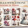 Maremi's Small Art Fairies in Bloom Collage Pages Book Maremi's Small Art Fairies in Bloom Collage Pages Book