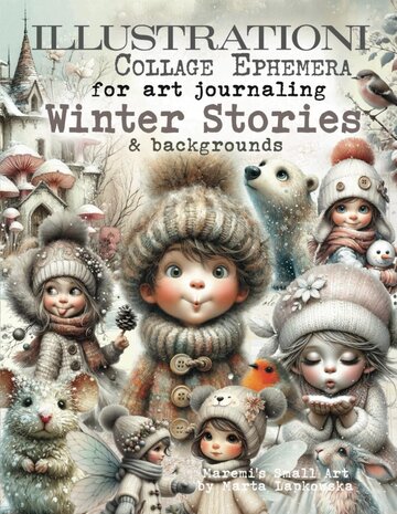 Maremi's Small Art Winter Stories & Backgrounds Collage Ephemera Book Maremi's Small Art Winter Stories & Backgrounds Collage Ephemera Book