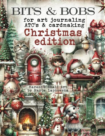Maremi's Small Art Bits & Bobs Christmas Edition ATC's & Cardmaking Book Maremi's Small Art Bits & Bobs Christmas Edition ATC's & Cardmaking Book