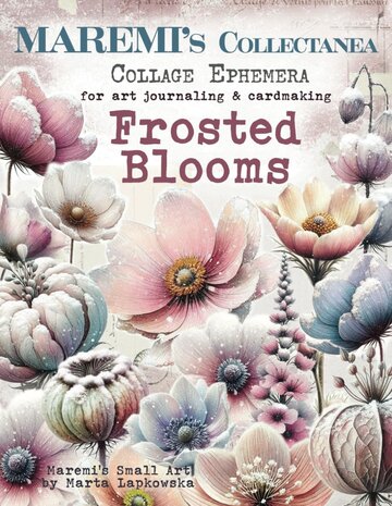 Maremi's Small Art Frosted Blooms Collage Ephemera Book Maremi's Small Art Frosted Blooms Collage Ephemera Book