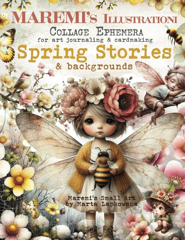 Maremi's Small Art Spring Stories & Backgrounds Collage Ephemera Book Maremi's Small Art Spring Stories & Backgrounds Collage Ephemera Book