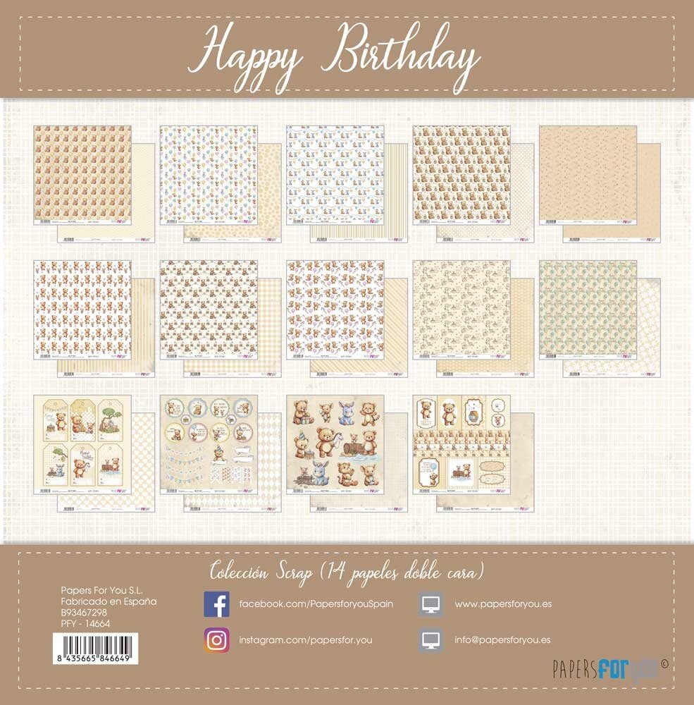 Papers For You Happy Birthday 12x12 Inch Paper Pack (PFY-14664) Papers For You Happy Birthday 12x12 Inch Paper Pack (PFY-14664)