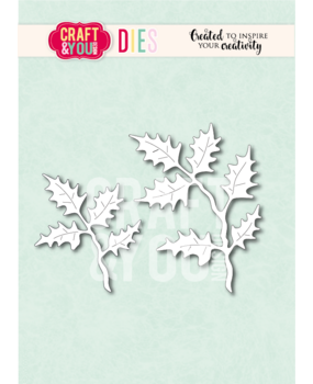Craft & You Dies Big Holly Leaves (CW379)