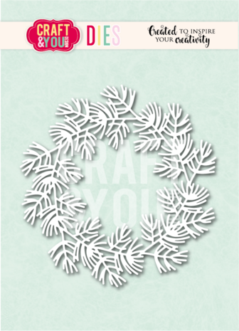 Craft & You Dies Pine Wreath (CW381) Craft & You Dies Pine Wreath (CW381)