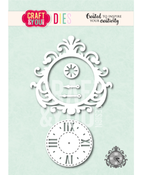Craft & You PRE-ORDER Dies Clock (CW383) Craft & You PRE-ORDER Dies Clock (CW383)