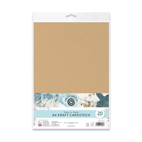 Cosmic Shimmer Ready to Stamp A4 Kraft Cardstock 250gsm (20pcs) (03-KRC250-A4-20)
