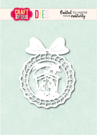 Craft & You Dies Nativity Bauble (CW382) Craft & You Dies Nativity Bauble (CW382)