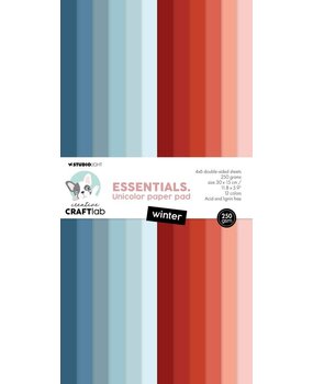 Creative Craftlab Essentials Winter Slimline Unicolor Paper Pad (CCL-ES-UPP306) Creative Craftlab Essentials Winter Slimline Unicolor Paper Pad (CCL-ES-UPP306)