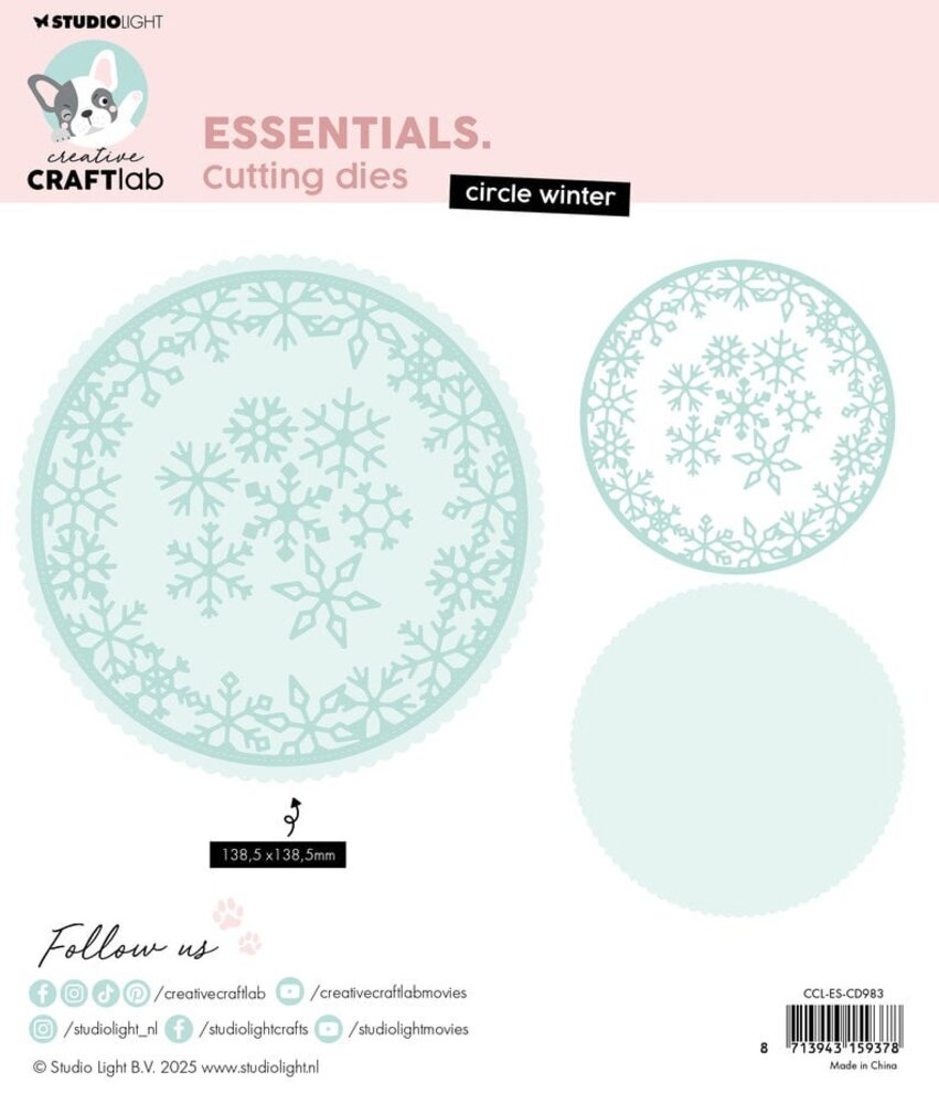 Creative Craftlab Essentials Dies Circle Winter (CCL-ES-CD983) Creative Craftlab Essentials Dies Circle Winter (CCL-ES-CD983)