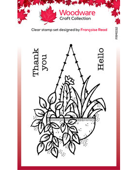 Woodware Hanging Basket Clear Stamp (FRM032) (OUTLET)