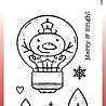 Woodware Snowman Light Bulb Clear Stamps (FRM046) (OUTLET) Woodware Snowman Light Bulb Clear Stamps (FRM046) (OUTLET)