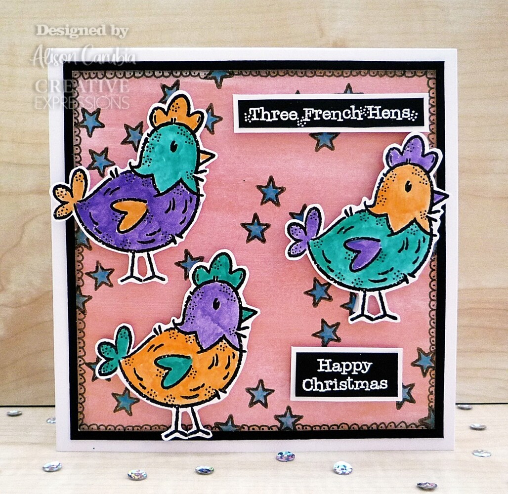 Woodware French Hen Clear Stamps (FRM047) (OUTLET) Woodware French Hen Clear Stamps (FRM047) (OUTLET)