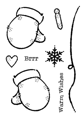 Woodware Gloves Clear Stamps (FRM049) (OUTLET) Woodware Gloves Clear Stamps (FRM049) (OUTLET)