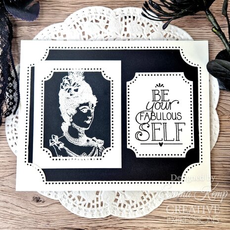 Woodware Vintage Lady Clear Stamps (FRM057) (OUTLET)