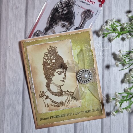 Woodware Vintage Lady Clear Stamps (FRM057) (OUTLET)