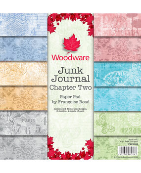 Woodware Junk Journal Chapter Two 8x8 Inch Paper Pad (FRPP003) (OUTLET) Woodware Junk Journal Chapter Two 8x8 Inch Paper Pad (FRPP003) (OUTLET)
