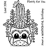 Woodware Owl Planter Clear Stamp (FRS087) (OUTLET) Woodware Owl Planter Clear Stamp (FRS087) (OUTLET)