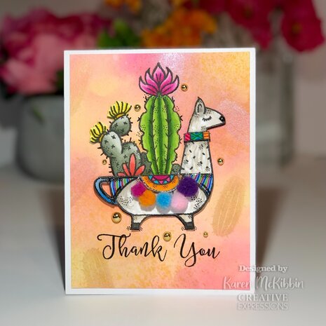 Woodware Llama Planter Clear Stamp (FRS089) (OUTLET) Woodware Llama Planter Clear Stamp (FRS089) (OUTLET)