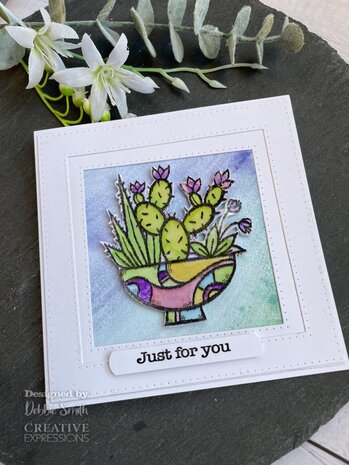 Woodware Succulent Display Clear Stamp (FRS092) (OUTLET) Woodware Succulent Display Clear Stamp (FRS092) (OUTLET)