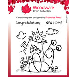 Woodware Happy House Snail Clear Stamps (FRS094) (OUTLET)