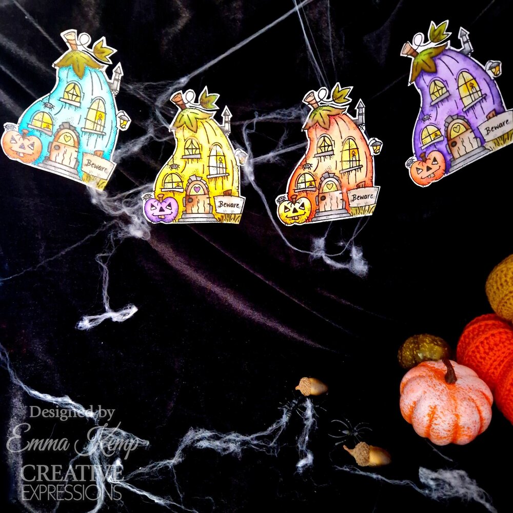 Woodware Pumpkin House Clear Stamps (FRS1011) (OUTLET) Woodware Pumpkin House Clear Stamps (FRS1011) (OUTLET)