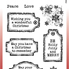 Woodware Christmas Old Labels Clear Stamps (FRS1018) (OUTLET)