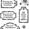 Woodware Christmas Old Labels Clear Stamps (FRS1018) (OUTLET)