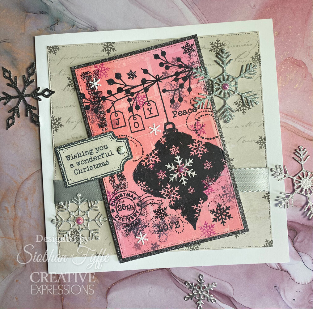 Woodware Christmas Old Labels Clear Stamps (FRS1018) (OUTLET)