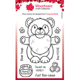 Woodware Honey Bear Gnome Clear Stamps (FRS1032) (OUTLET)
