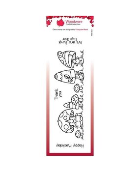 Woodware Mushy Friends Clear Stamp (FRS413) (OUTLET)