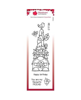 Woodware Floral Hat Clear Stamp (FRS414) (OUTLET) Woodware Floral Hat Clear Stamp (FRS414) (OUTLET)