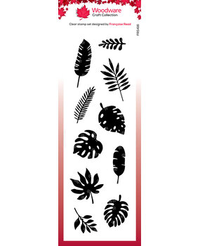 Woodware House Plant Leaves Clear Stamp (FRS416) (OUTLET)
