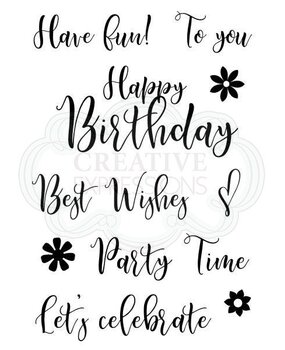 Woodware Scripted Wishes Clear Stamp (FRS722) (OUTLET) Woodware Scripted Wishes Clear Stamp (FRS722) (OUTLET)