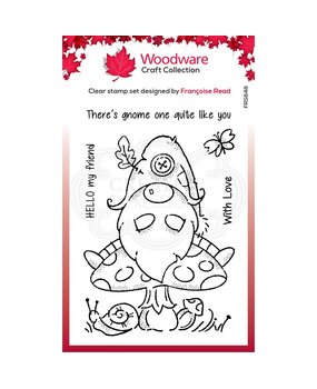 Woodware Forest Gnome Clear Stamp (FRS848) (OUTLET)