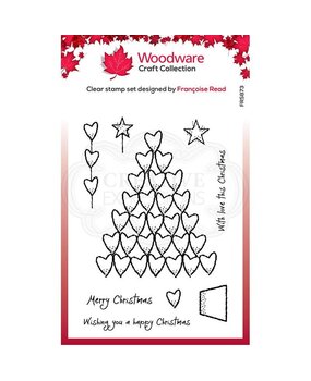 Woodware Heart Tree Clear Stamp (FRS873) (OUTLET)