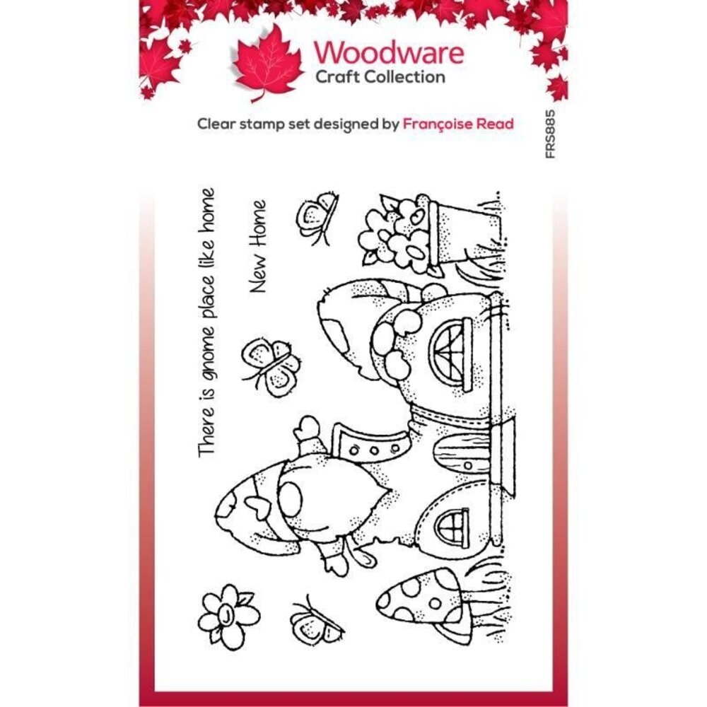 Woodware Gnome Shoe Clear Stamp (FRS885) (OUTLET)