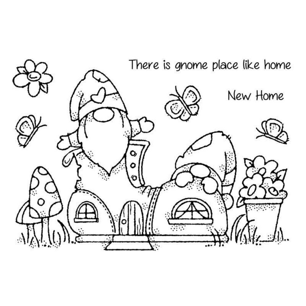 Woodware Gnome Shoe Clear Stamp (FRS885) (OUTLET)