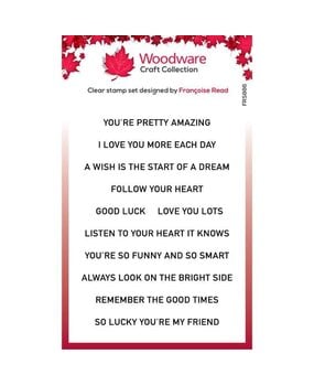 Woodware Happy Strips Clear Stamp (FRS886) (OUTLET)