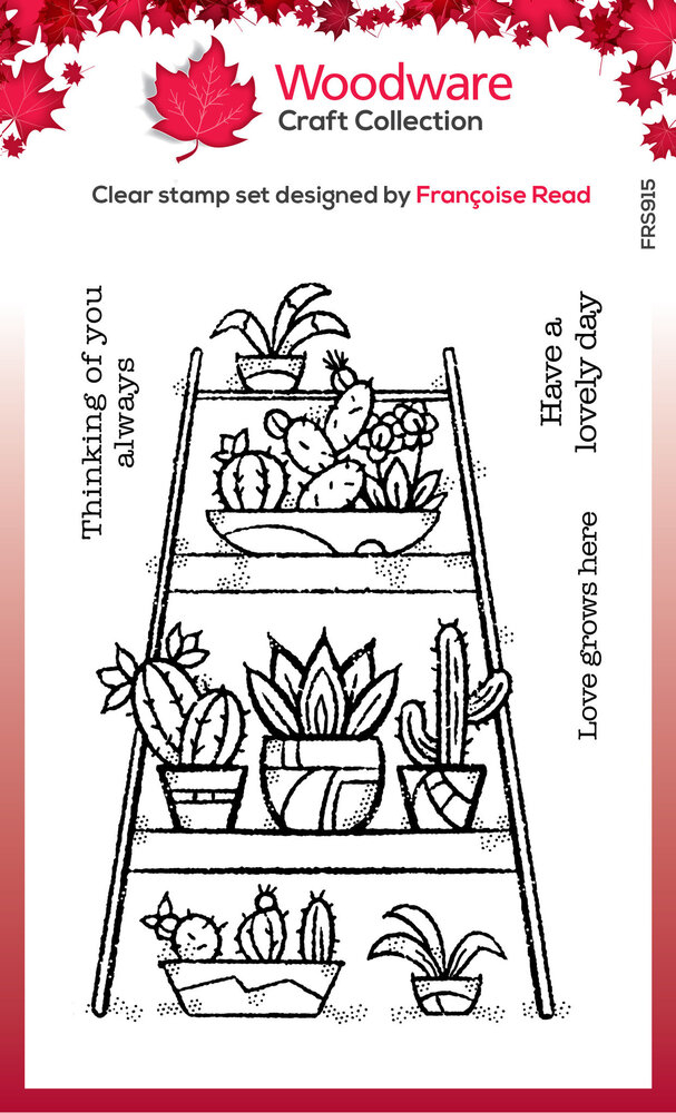 Woodware Indoor Garden Clear Stamp (FRS915) (OUTLET)
