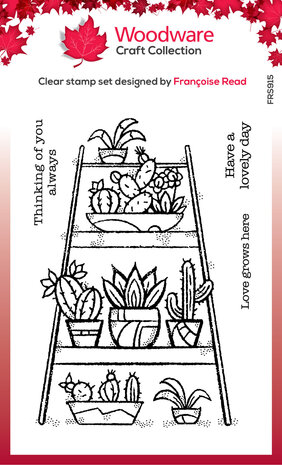 Woodware Indoor Garden Clear Stamp (FRS915) (OUTLET)